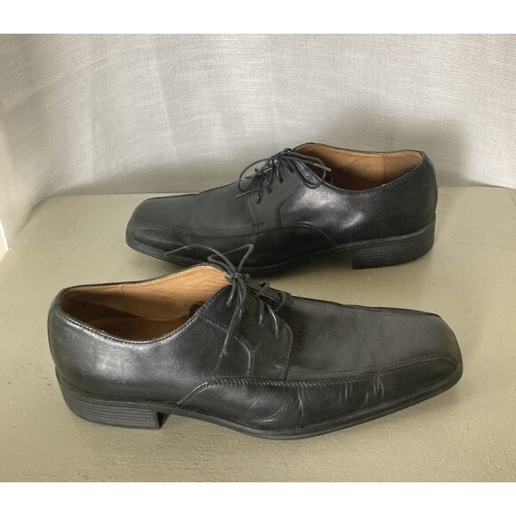 Florsheim Men\'s Sz 11.5 D Corbetta Bike Toe Oxford Shoes 14039-001 Black Leather main image 5